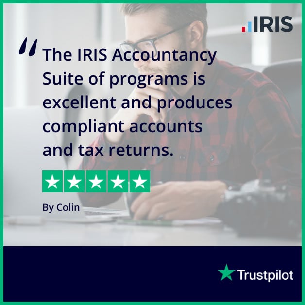 Trustpilot Compliance Colin | IRIS Accountancy Suite